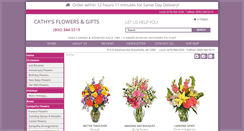 Desktop Screenshot of cathysflowers.net